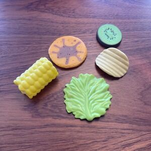 Lot of Fisher Price Play Fun With Food Toy Food Vintage MTC 1980s Kitchen